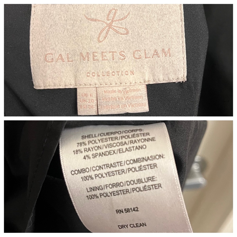 Gal Meets Glam Rhiannon Black Mini Dress Size US 6 - Picture 10 of 12